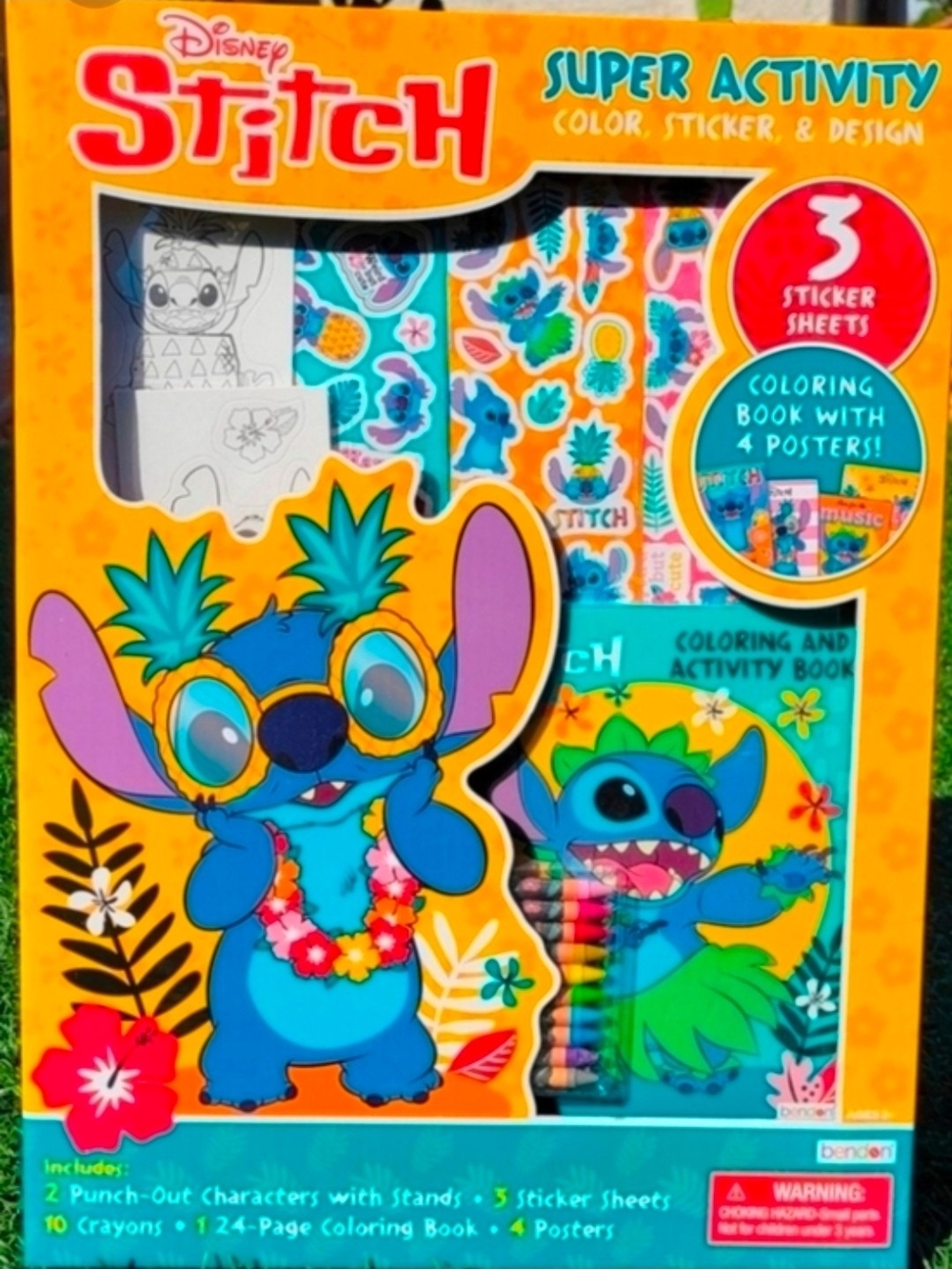 Disney Stitch Super Activity Set - Blue, Yellow, Pink